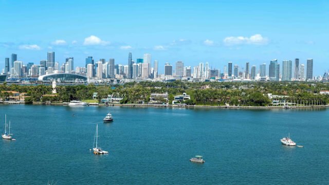 Miami Beach Downtown and Biscayne Bay