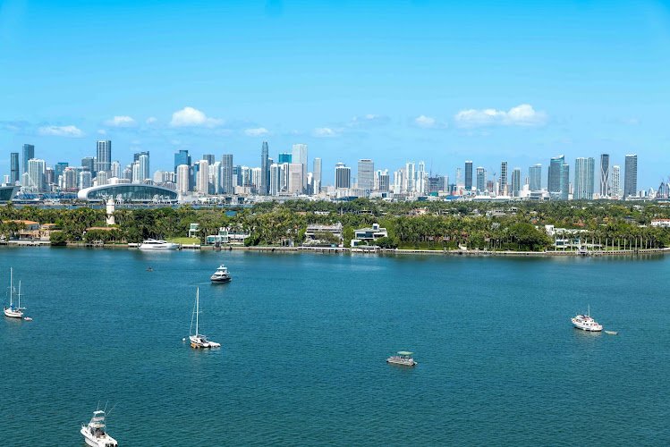 Miami Beach Downtown and Biscayne Bay